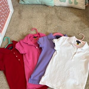 Ralph Lauren Red and Pink Polo Shirts Casual Collection